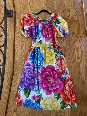 FARM Rio Multicolor Floral Midi Dress